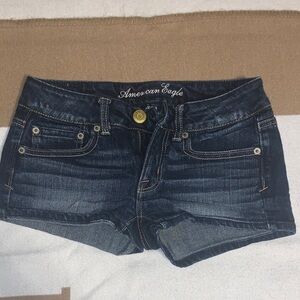 American Eagle Outfitters Women's Dark Wash Jean Shorts
